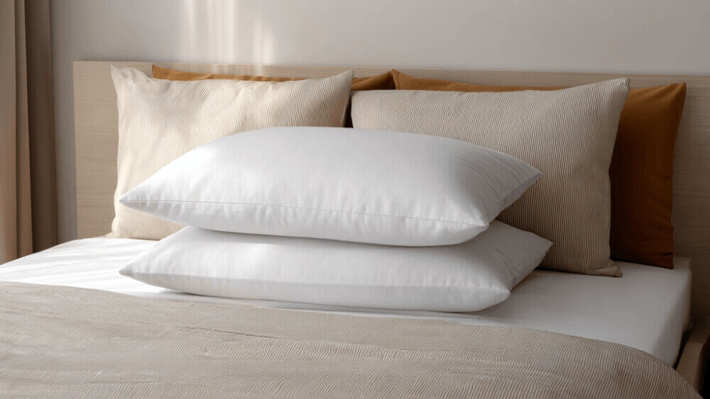 Sleeping with two pillows